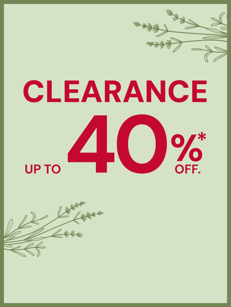 Clearance up to 40% off