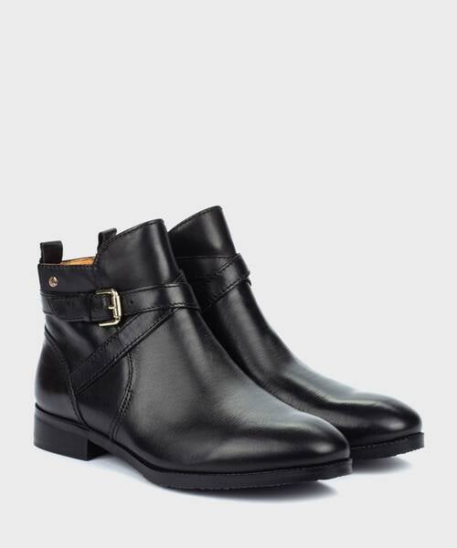 Flat ankle boots | ROYAL W4D-8614 | BLACK | Pikolinos