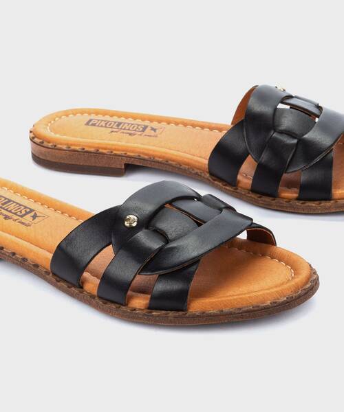 Sandalias planas | ALGAR W0X-0588 | BLACK | Pikolinos