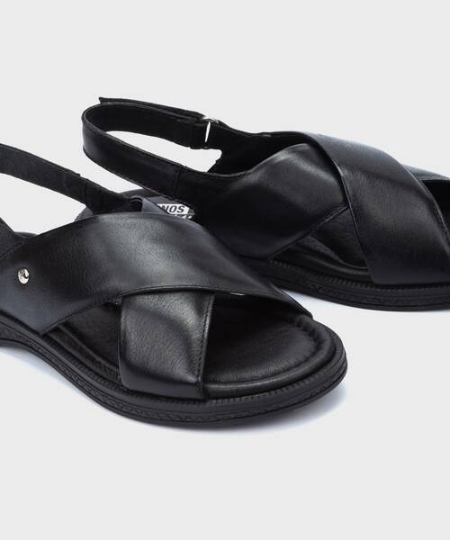 Sandalias planas | MORAIRA W4E-0724 | BLACK | Pikolinos