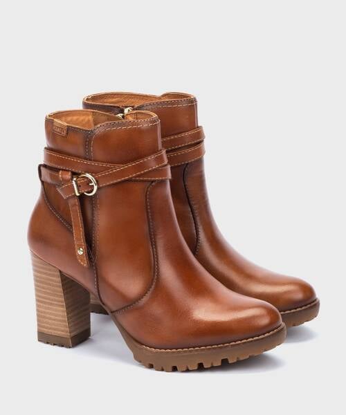 Heeled ankle boots | CONNELLY W7M-8806 | BRANDY | Pikolinos