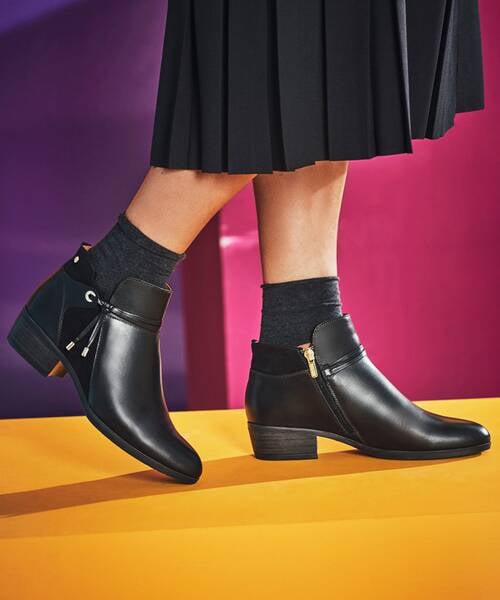 Heeled Booties | DAROCA W1U-8505 | BLACK | Pikolinos