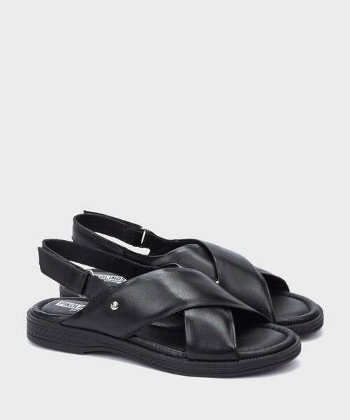 Sandalias planas | MORAIRA W4E-0724 | BLACK | Pikolinos