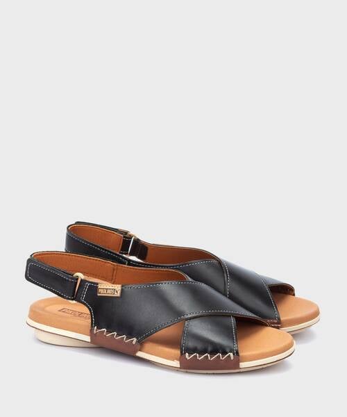 Sandalias planas | TENERIFE W4S-0716C1 | BLACK | Pikolinos