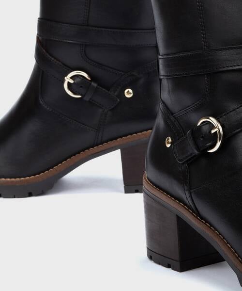 Heeled ankle boots | LLANES W7H-8507 | BLACK | Pikolinos