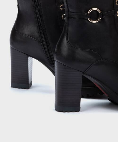 Heeled ankle boots | CONNELLY W7M-8563 | BLACK | Pikolinos