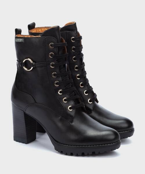 Heeled ankle boots | CONNELLY W7M-8563 | BLACK | Pikolinos