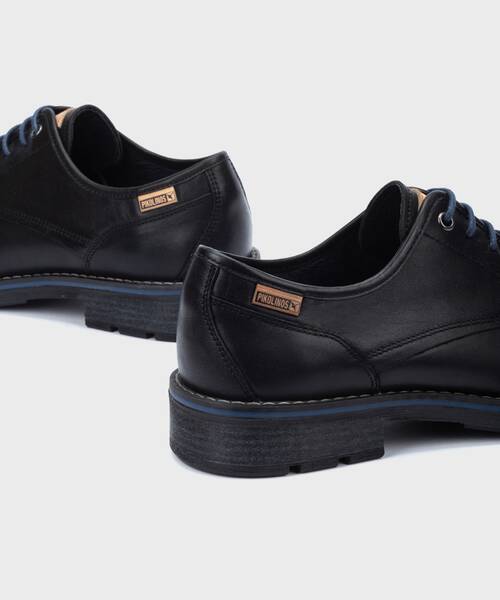 Chaussures à lacets | YORK M2M-4178ST | BLACK | Pikolinos