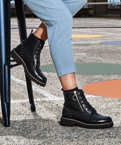 Flat ankle boots | VICAR W6S-8619 | BLACK | Pikolinos