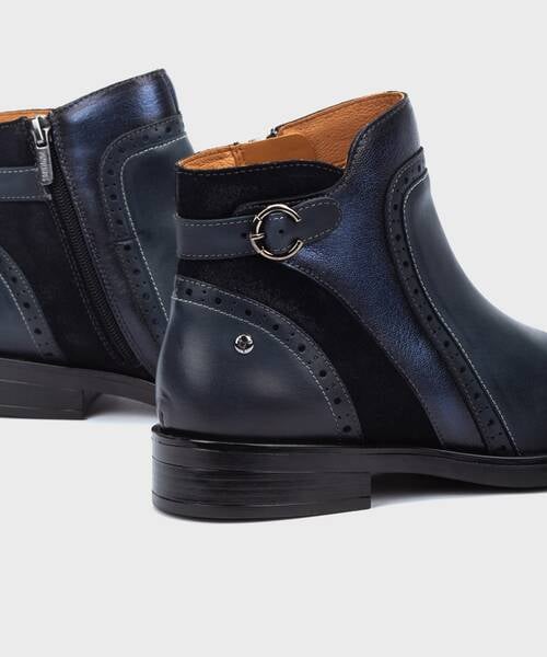 Flat ankle boots | PUERTOLLANO W3C-8553C1 | BLUE | Pikolinos