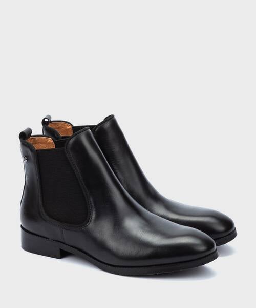 Flat ankle boots | ROYAL W4D-8637ST | BLACK | Pikolinos