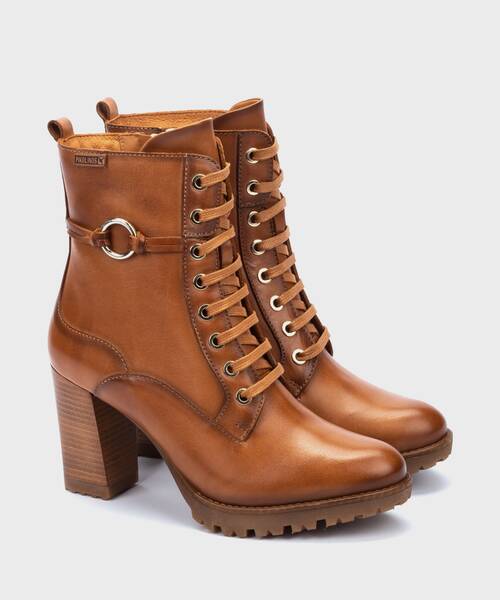 Heeled ankle boots | CONNELLY W7M-8563 | BRANDY | Pikolinos