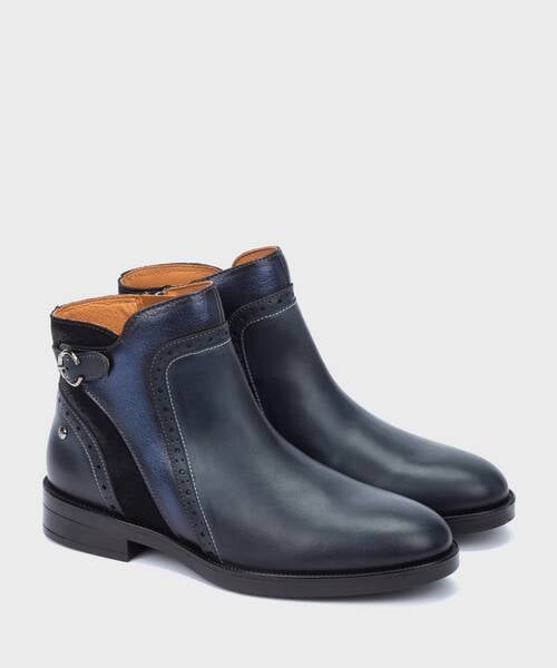 Flat ankle boots | PUERTOLLANO W3C-8553C1 | BLUE | Pikolinos