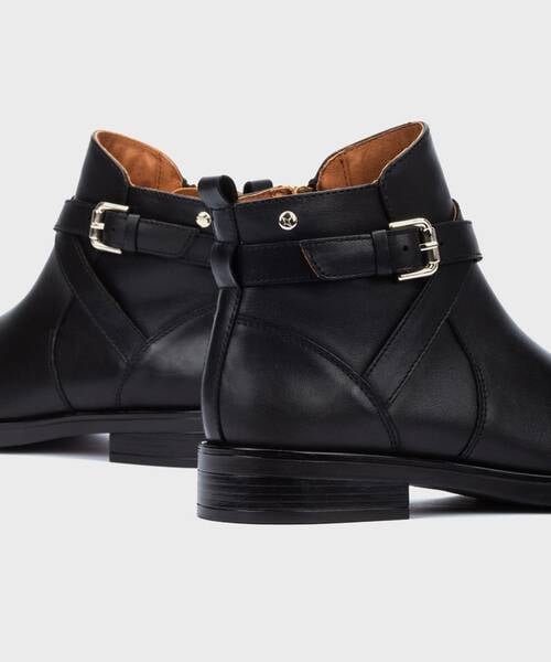 Flat ankle boots | PUERTOLLANO W3C-8869 | BLACK | Pikolinos