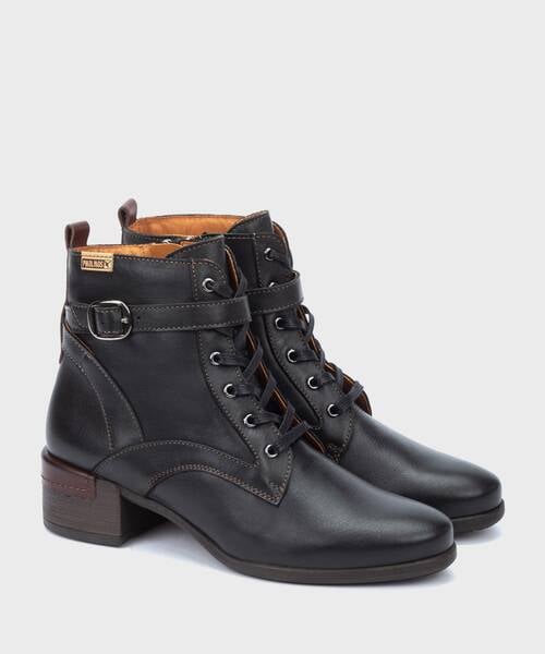 Heeled ankle boots | MALAGA W6W-8996C1 | BLACK | Pikolinos