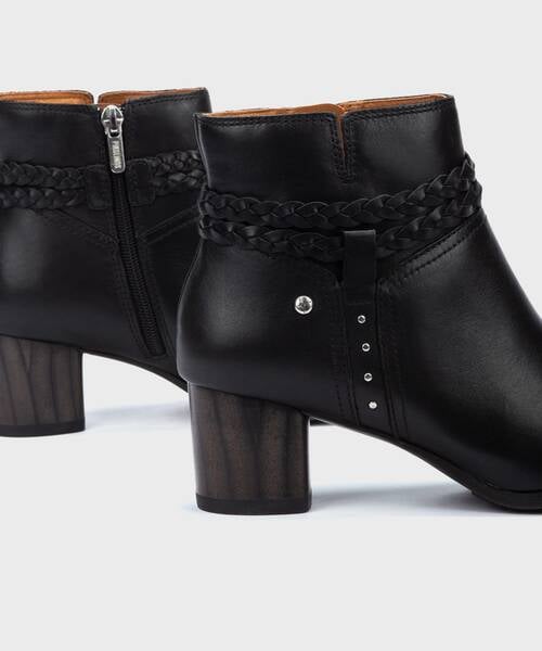 Heeled ankle boots | CALAFAT W1Z-8521 | BLACK | Pikolinos