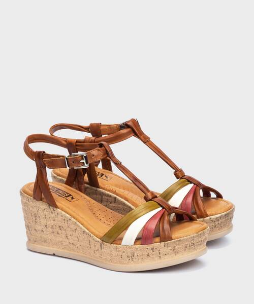 Wedges | MIRANDA W2F-1551C1 | BRANDY | Pikolinos